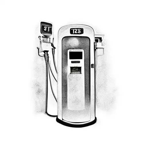 gas pump graffiti  tattoo design idea