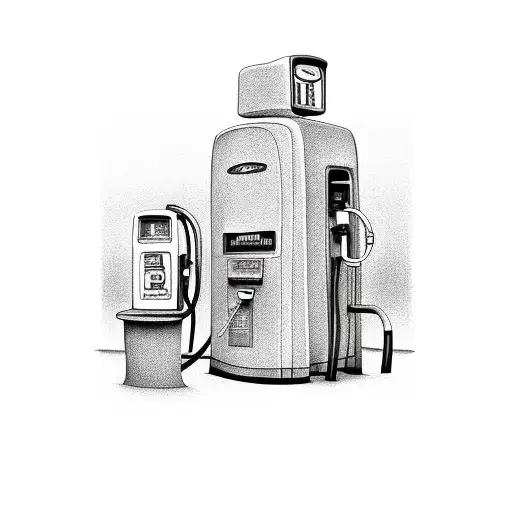 gas pump graffiti  tattoo design idea