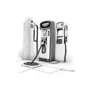 gas pump graffiti  tattoo design idea