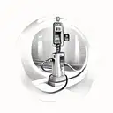 gas pump graffiti  tattoo design idea