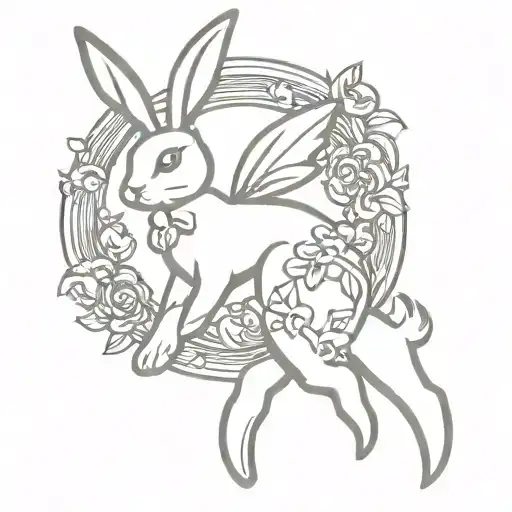 Playboy bunny logo tattoo design idea