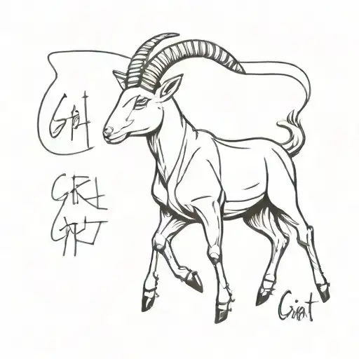 goat cr7 quote tattoo design idea