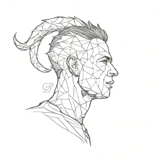 goat cr7 quote tattoo design idea