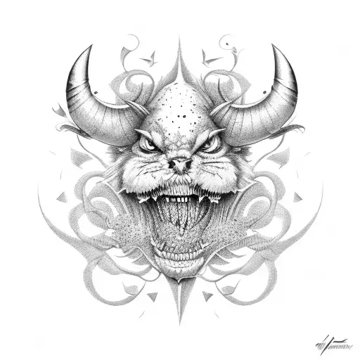 tooth bracket metall  tattoo design idea