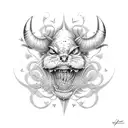 tooth bracket metall  tattoo design idea