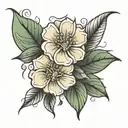 my birthday month flower tattoo design idea