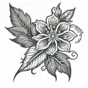 my birthday month flower tattoo design idea