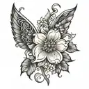 my birthday month flower tattoo design idea