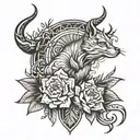 A line for the west coast of South Africa tattoo design idea