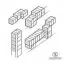 bricks domino tattoo design idea