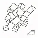 bricks domino tattoo design idea