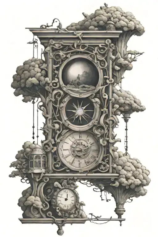 monotony, superficial balance. nostalgia, astral balance. both states of mind parallel to an all too real everyday life tattoo design idea