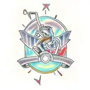 electrician dad tattoo design idea