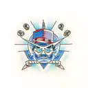 electrician dad tattoo design idea