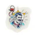 electrician dad tattoo design idea