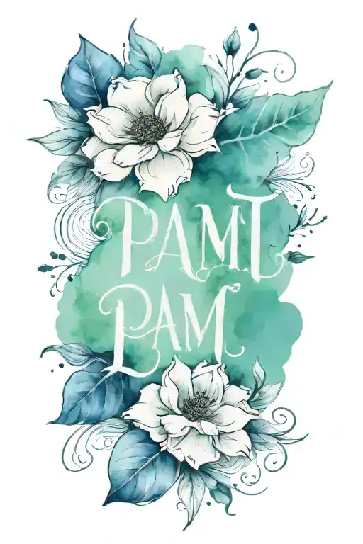 A tattoo that expresses love with the lettering PAMI tattoo design idea