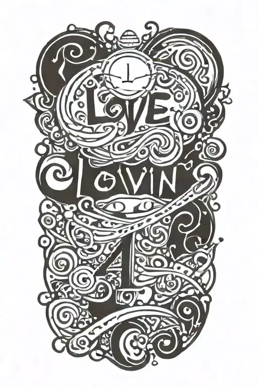 A tattoo that expresses love with the lettering PAMI tattoo design idea