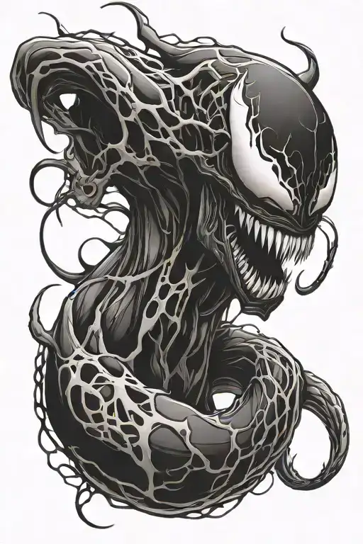 Venom tattoo design idea