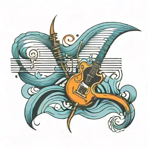 sound wave  tattoo design idea