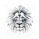 lion eagle and clock tattoo design idea