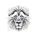 lion eagle and clock tattoo design idea