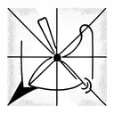 atomic earth sign tattoo design idea