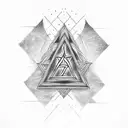 trikvetra, thors hammer tattoo design idea