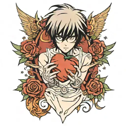 L Lawliet from Death Note tattoo design idea