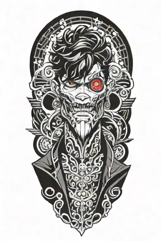 The character Yusuke Kitagawa from the game Persona 5 tattoo design idea