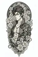 The character Yusuke Kitagawa from the game Persona 5 tattoo design idea