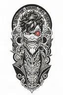 The character Yusuke Kitagawa from the game Persona 5 tattoo design idea