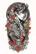 The character Yusuke Kitagawa from the game Persona 5 tattoo design idea