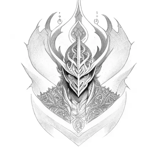 malekith the black blade tattoo design idea