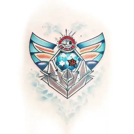 Diamonds from pressure tattoo design idea