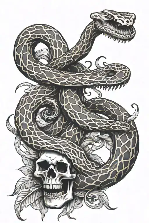 snake skeleton tattoo design tattoo design idea