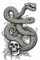 snake skeleton tattoo design tattoo design idea