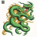 shenron and elf dancing together tattoo design idea
