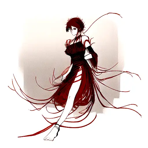 red spider lilies wrapped around the shoulder and upper arm tattoo design idea