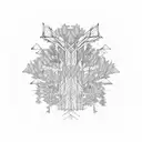 Cybernetic Forest tattoo design idea