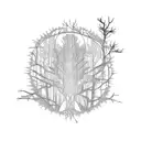 Cybernetic Forest tattoo design idea