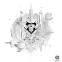 money power respect  tattoo design idea