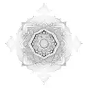 A mandala is a complex geometric design that often features intricate patterns and shapes. It can symbolize unity, balan tattoo design idea