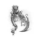 1975 text tattoo design idea