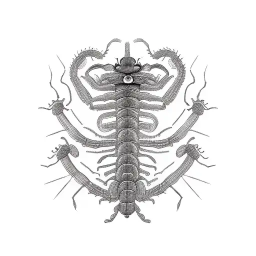 centipede tattoo stencil tattoo design idea