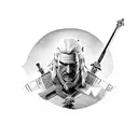 Geralt and Yennefer from The Witcher 3 tattoo design idea