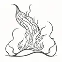 fire tattoo design idea