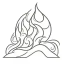 fire tattoo design idea