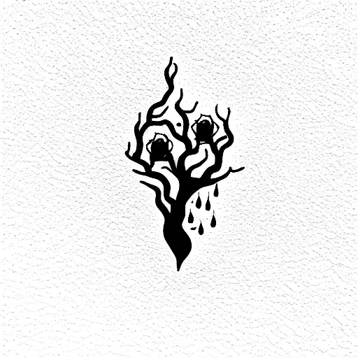 blood and bone donor and recipient tattoo design idea