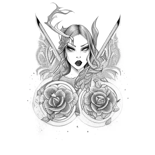 sirens tattoo design idea