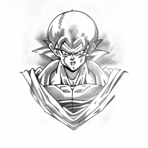 dragon ball bardock versus frieza tattoo design idea